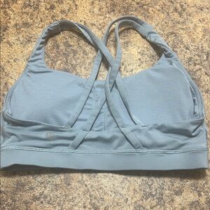 lululemon athletica Dusty Blue Cross-Back Sports Bra